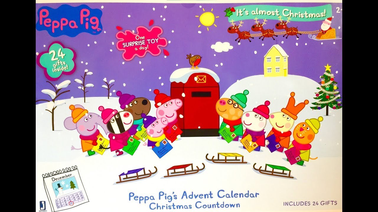 PEPPA PIG TOYS Christmas Countdown Advent Calendar- - video