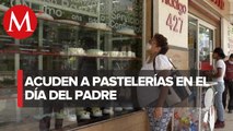 Sin aglomeraciones, acuden a pastelerías por día del padre