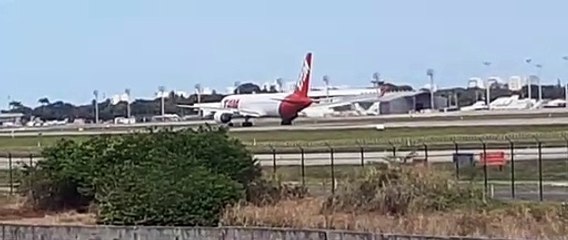 Decolagem do Boeing 767-300ER PT-MSZ de Fortaleza para Guarulhos(21/06/2020)