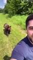 Bear Chases Down Man for Ice Cream