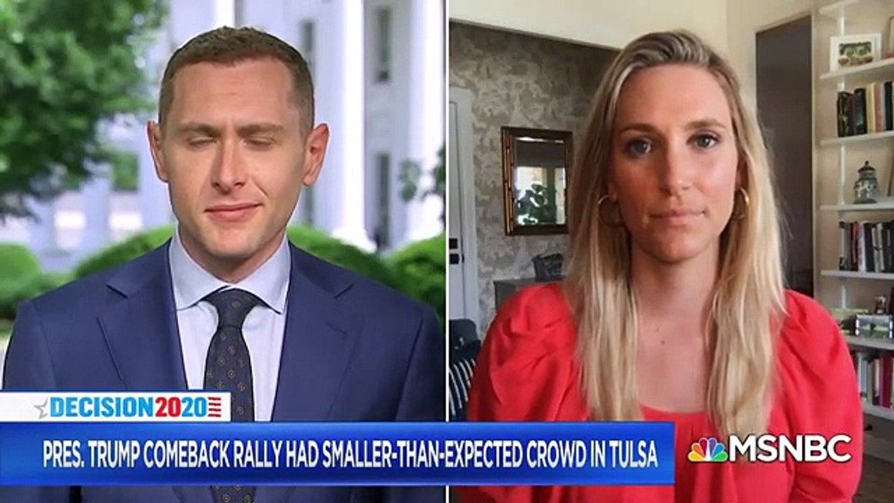 White HouseDenies, Deflects Small Crowd At Trump Comeback Campaign Rally | MSNBC world news