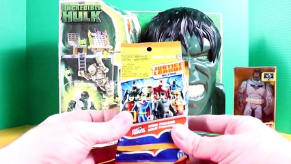 Hulk Face Off Marvel Incredible Hulk Mega Bloks Playset + Justice League Action Series 1 Batman Toys