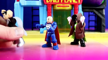 Imaginext Green Lantern Batman Vs Sinestro Batman - Lex Luthor Becomes Superhero With Team Superman