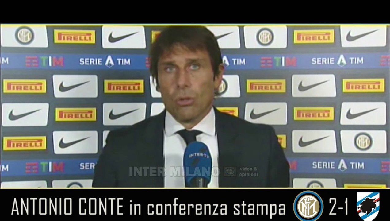 INTER-SAMPDORIA 2-1: ANTONIO CONTE IN CONFERENZA STAMPA POST-MATCH