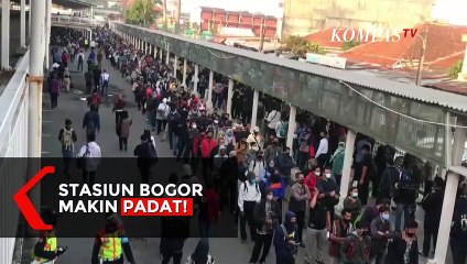 Stasiun Bogor Padat, Pertaruhan Tertular Corona atau Telat Ngantor