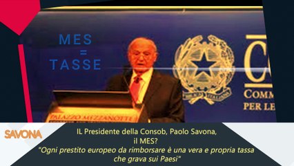 Paolo Savona : Emettiamo "bond patriottici"