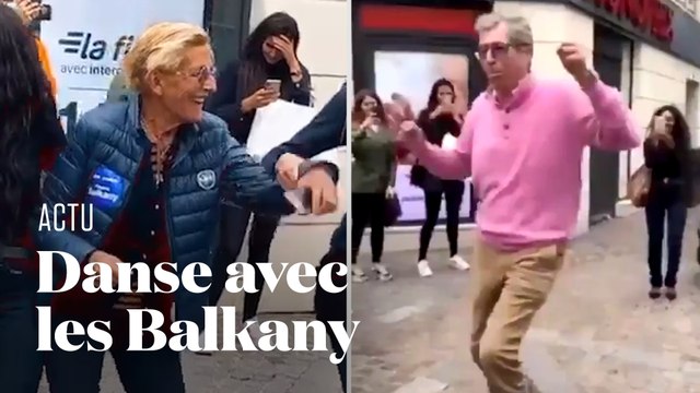 Patrick et Isabelle Balkany dansent à Levallois-Perret pour la Fête de la musique