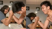 Kai Sotto falls to dad Ervin in arm wrestling