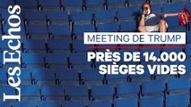 Salle à moitié vide pour le 1er meeting de campagne de Donald Trump