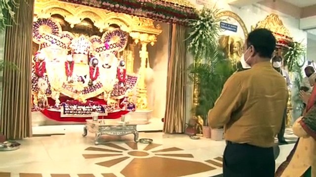 PRADIPSINH JADEJA OFFER PRAYERS AT LORD JAGANNATH TEMPLE IN AHMEDABAD BEFORE RATH YATRA