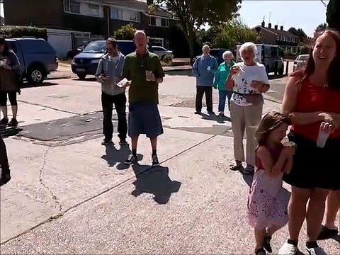 Worthing centenarian Joan Finlay on her 100th birthday