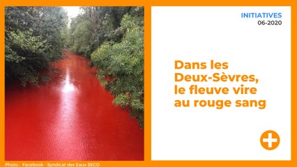 Dans les Deux-Sèvres, le fleuve vire au rouge sang