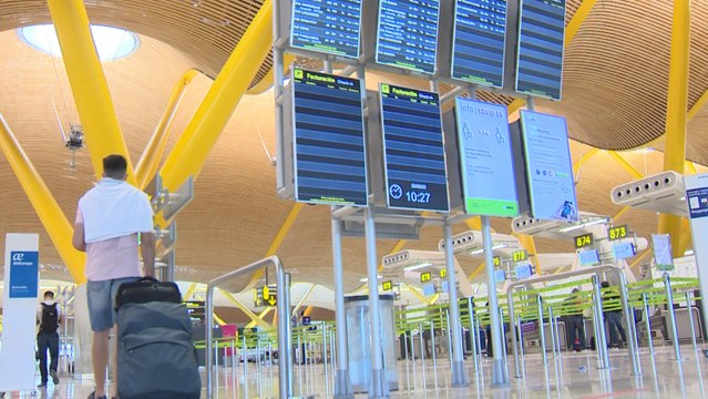Aeropuerto de Barajas, durante el primer día laborable tras el fin de la alarma