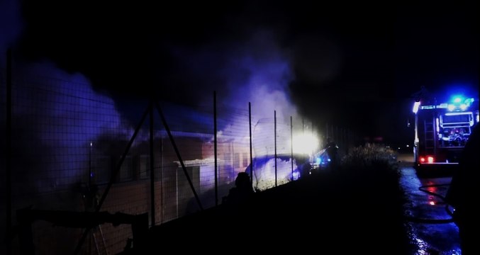 Cagliari - In fiamme merceria nel quartiere Sant'Avendrace (22.06.20)