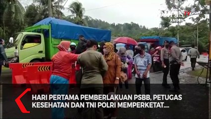Hari Pertama PSBB Ambon, Masih Banyak Warga Melanggar Aturan
