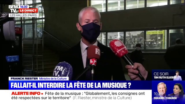 Franck Riester estime que les consignes ont globalement été respectées pendant la Fête de la musique