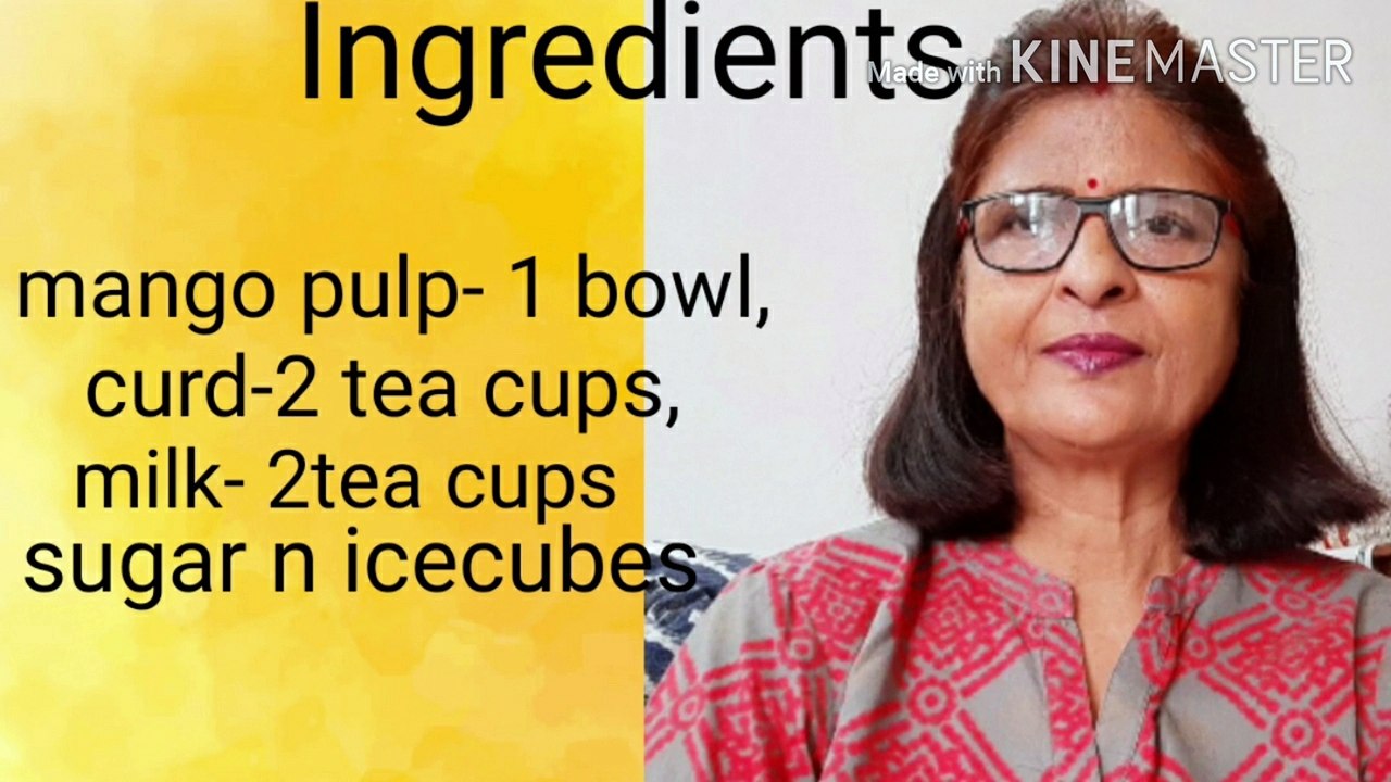 Mango lassi | आम के मौसम में आम की लस्सी का मजा लीजिये|Healthy n tasty