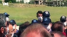 Engellenen 'Savunma Yürüyüşü'nde' baro başkanından polise: Hatta üzerimize benzin dökün, yakın!