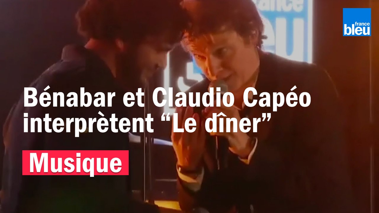 Bénabar et Claudio Capéo interprètent "Le Dîner" lors du France Bleu Live spécial Fête de la Musique 2020