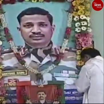 Telangana CM KCR visits family of Colonel Santosh Babu, hands over Rs 5 crore ex gratia