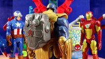 Marvel Avengers Titan Hero Series Blast Gear Iron Man Stops Thanos - Hulk & Captain America Toys