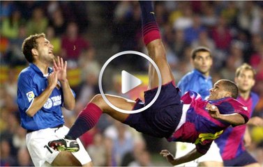 ¡Bestial!. Recordamos la chilena de Rivaldo desde la puerta del área