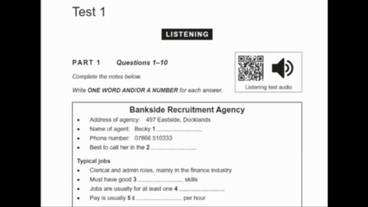 IELTS Listening 2020 - Identifying Keywords Technique | Cambridge IELTS Part 1 Test 1
