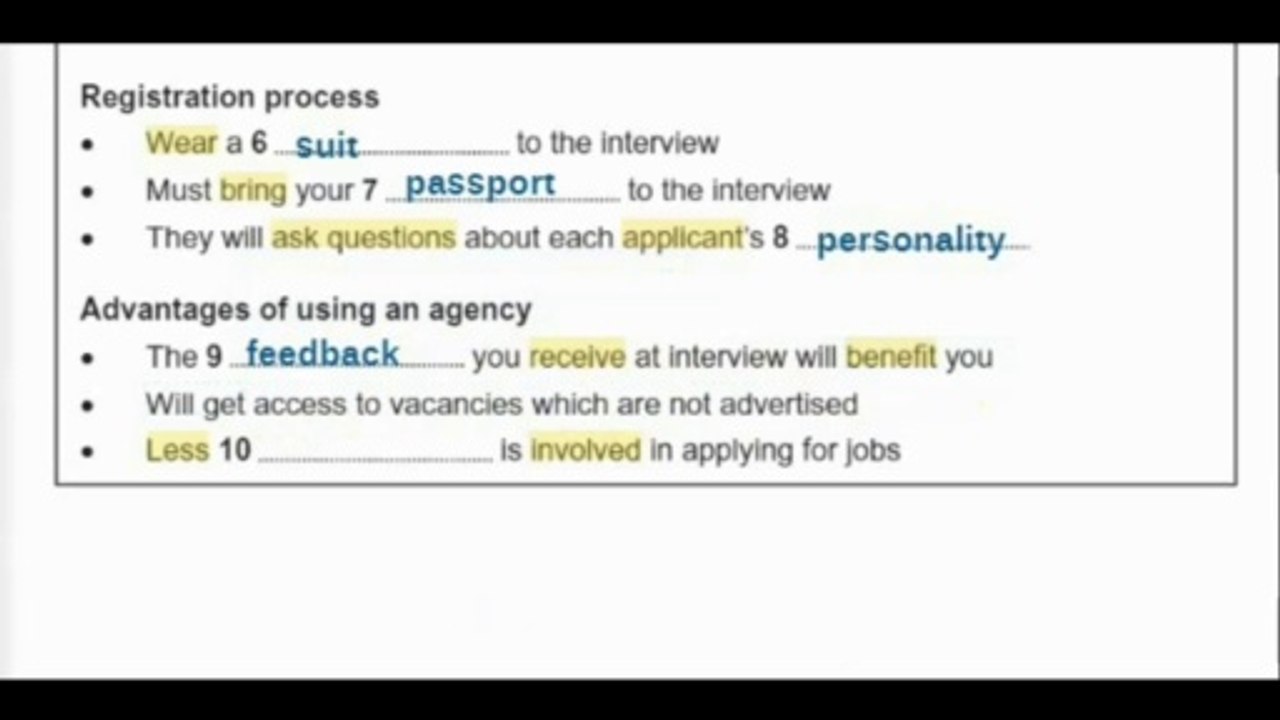 IELTS Listening 2020 - Test 1 Part 1 Solving Technique  Cambridge IELTS Questions 6-10