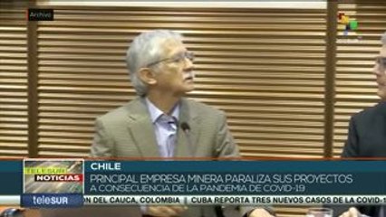 Detiene minera chilena Codelco proyectos por la pandemia de Covid-19