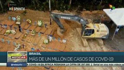 Brasil es el segundo país del mundo en superar el millón de infectados