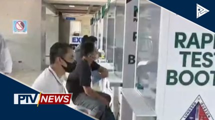 Mga empleyado ng Quezon City, isinailalim sa rapid test