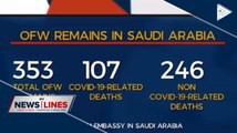 OFWs who died of CoVID-19 to remain in KSA