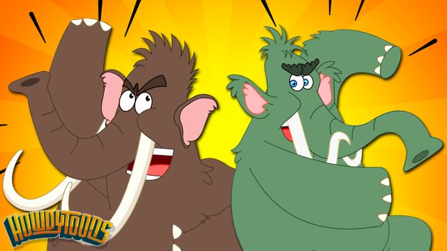 Woolly Mammoth Stampede - Mammoths on the Run - Prehistorica by Howdytoons