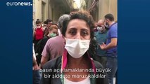 İstanbul Barosu önünde toplanan avukatlar “Feyzioğlu istifa” sloganları attı