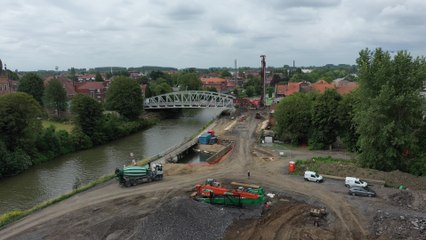 Le nouveau tracé de la Lys en chantier
