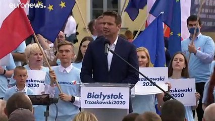 Скачать видео: Polonia alle urne domenica. Il presidente uscente Duda in testa ai sondaggi