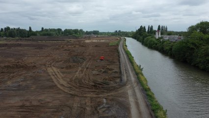 Le nouveau tracé de la Lys en chantier