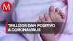 Trillizos recién nacidos dieron positivo a coronavirus en SLP