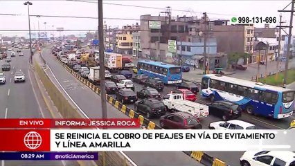 Primera Edición: Gran congestión vehicular en la Vía de Evitamiento