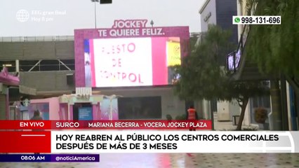 Primera Edición: El Jockey Plaza reabre sus puertas con el 50% de aforo