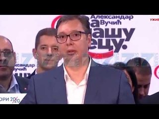 ALEKSANDER VUÇIÇ FESTON FITOREN, PARTIA E TIJ MERR 63% TE VOTAVE - News, Lajme - Kanali 7