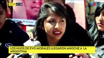 Ultima noticia los hijos de Evo Morales llegaron a Argentina