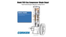 single stage Reciprocating Compressor - simple technology illustration