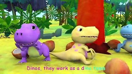 Five Little Dinosaurs   CoComelon Nursery Rhymes & Kids Songs