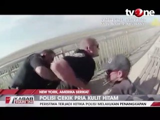 Viral! Polisi New York Cekik Pria Kulit Hitam