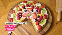 Sobremesas de Verão: Pizza de frutas