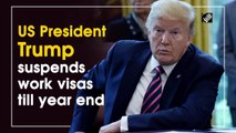 US President Trump suspends work visas till year end