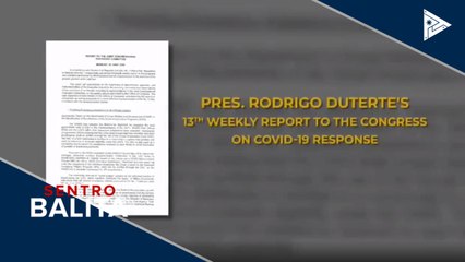 Sitwasyon ng bansa matapos alisin sa ECQ ang NCR at ilang lugar, iniulat ni Pres. #Duterte sa Kongreso