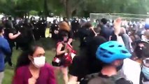 George Floyd protestoları sürüyor; Polis Washington'da protestoculara müdahale etti