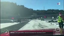 Italie : le nouveau pont de Gênes traversée pour la première fois